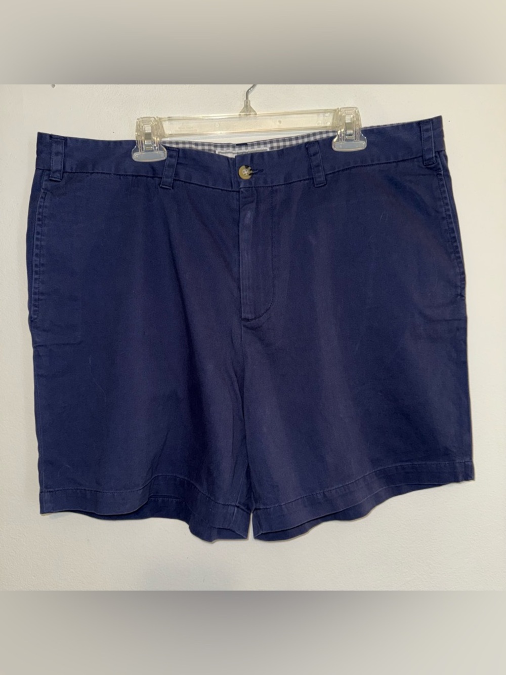 Onward Reserve Cotton Blend Flat Front Casual Shorts Men's 42 Blue 6.5 Inseam